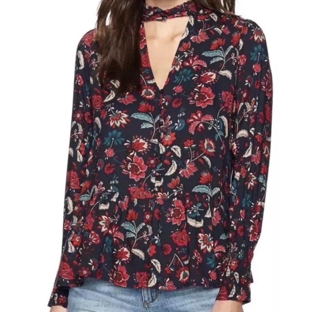 William Rast choker peasant top XL